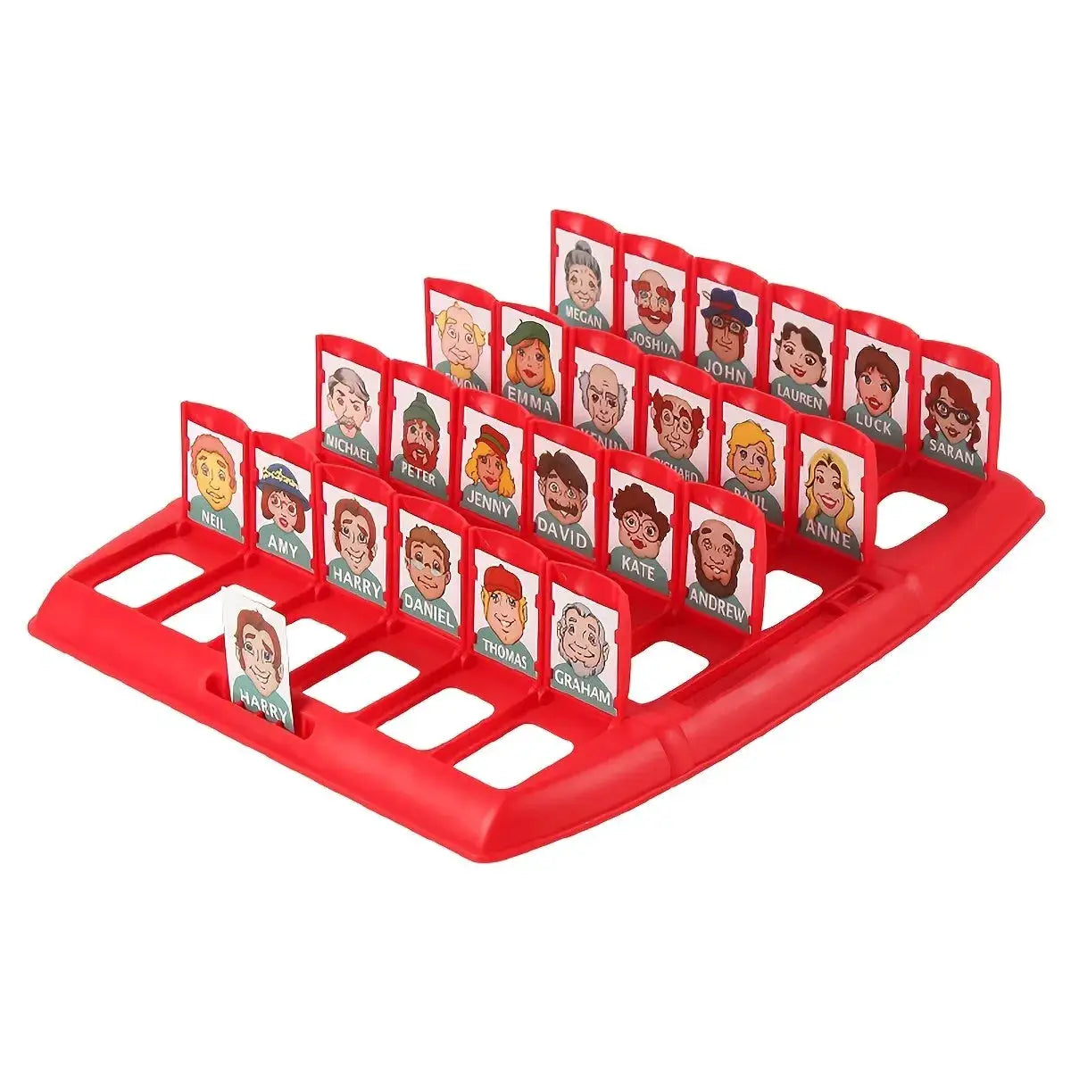 Guess Who I Am Puzzle Game Two Player Interactive Portable Tray Board Game For Kids Ages 3 To 6