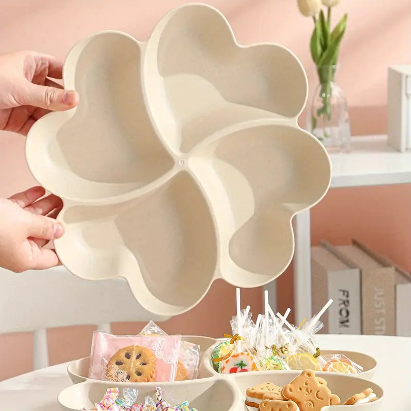 Heart Shaped Fruit Platter With Divided Tray And Storage Box