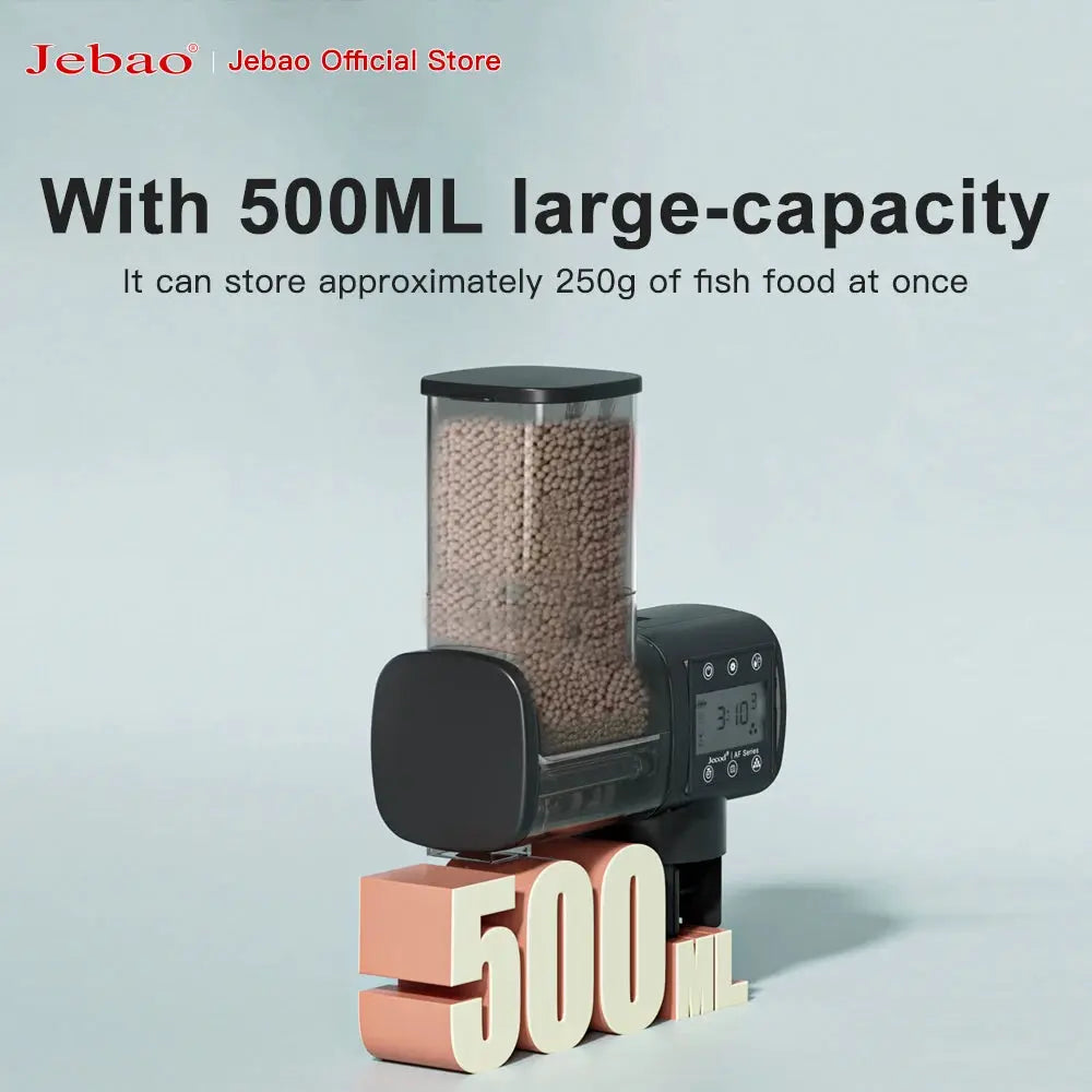 Jebao Jecod Intelligent Automatic Fish Tank Feeder With Digital Timer And WiFi Remote Control For Aquariums