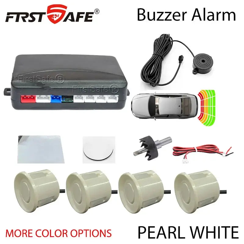 FirstSafe parking sensor kit with 4 sensors, buzzer alarm, 12V