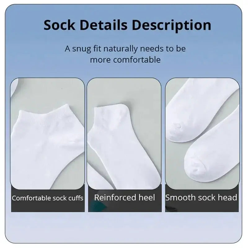 Unisex Casual Boat Socks Low Cut Ankle Socks Thin Breathable Anti Odor Sweat Absorbing Comfortable Everyday Wear