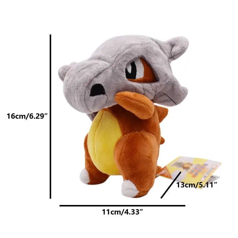 Cubone Plush Toy Kola Doll All Star Collection Cartoon Game Stuffed Character 6.9 Inch Soft Plush Birthday Gift