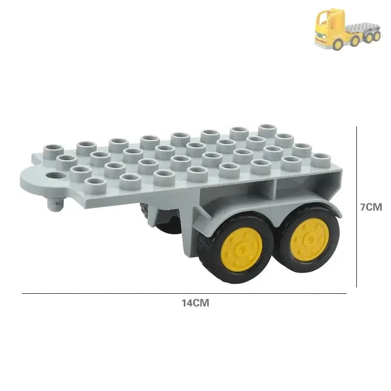 Big Building Blocks Accessories Compatible With Large Bricks Educational Toy Set For Kids Trucks Cars City Traffic