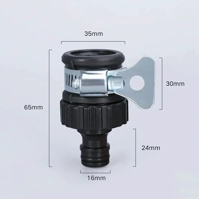 Durable Universal Water Faucet Adapter 2 Pack Plastic Hose Fittings Quick Connect For Car Washing Garden Irrigation