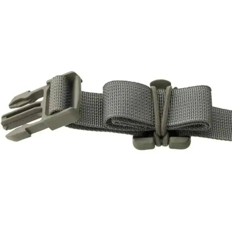 tactical backpack buckle carabiner set featuring a durable gray buckle and strap for outdoor gear organization
