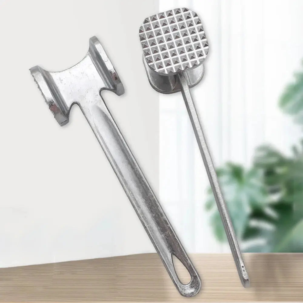 Meat Tenderizer Hammer 19cm Heavy Duty Double Sided Aluminum Alloy Kitchen Mallet