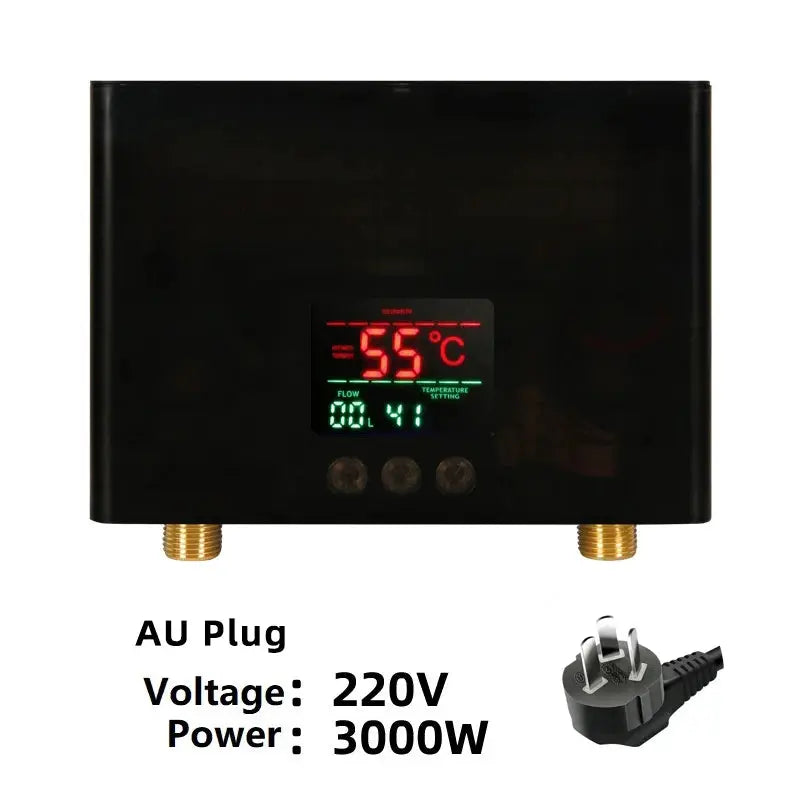 Kbxstart 110V to 220V Instant Wall Mounted Water Heater 3000W and 5500W for Bathroom and Kitchen