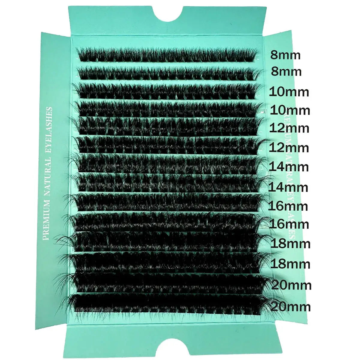 160D 8-20mm 5D Fluffy Individual DIY Eyelash Clusters D Curl 280pcs Natural Segmented Lash Extensions Tools