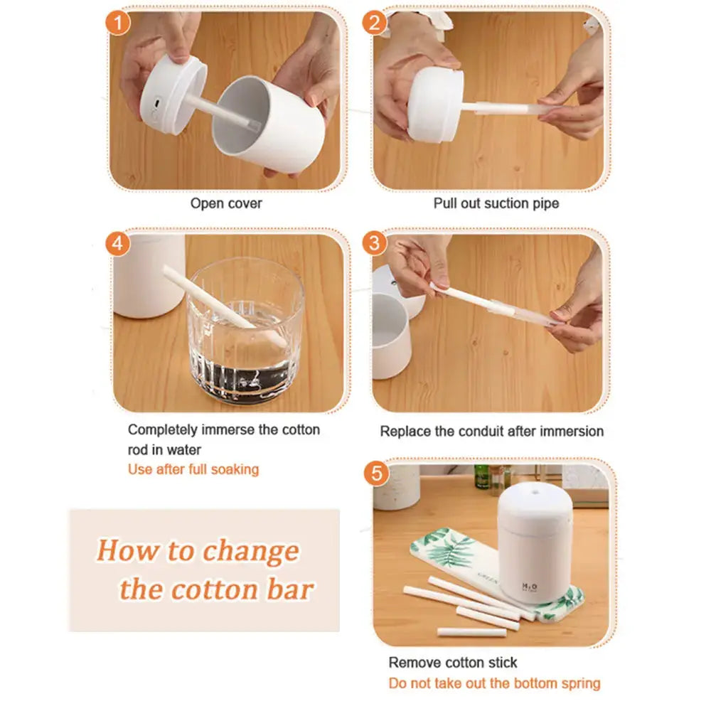 10 Pcs Humidifier Filter Replacement Cotton Sponge Sticks For Home Mini Aroma Diffuser Air Humidifier