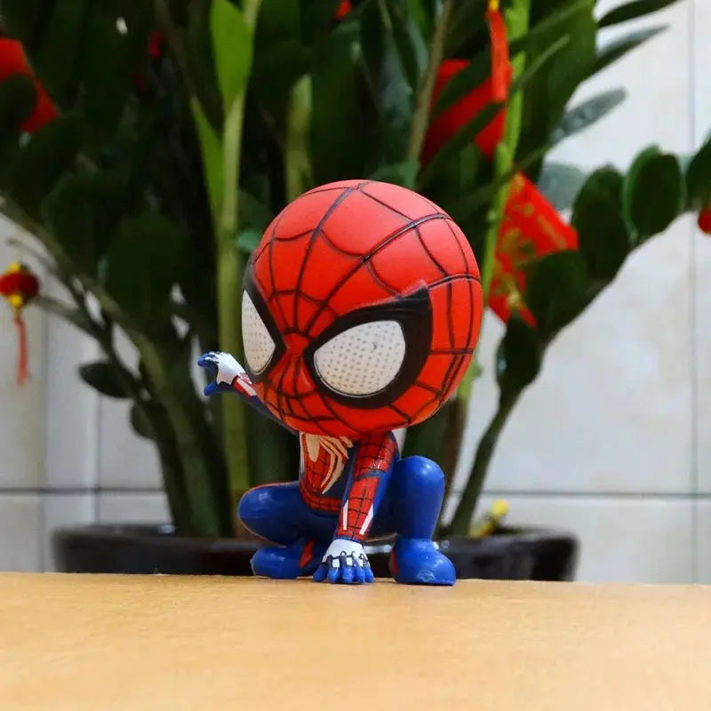 Marvel Spider Man Anime Action Figure PVC Model Toy For Kids Birthday Gift And Cake Decoration