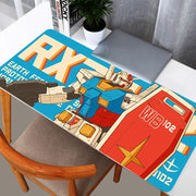 RX 78 2 Gundam Mechanical Warrior Anime Mouse Pad For Gaming Desk Mat PC Keyboard Varmilo Table