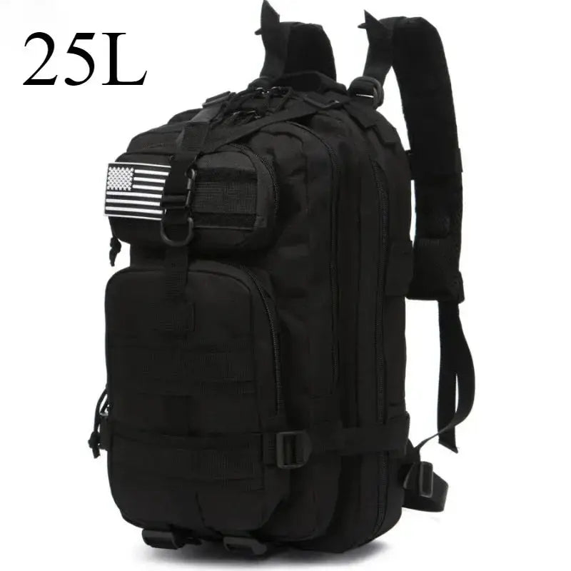 SummitGuard Tactical Backpack 25L And 50L With Ergonomic Curve Back System For Comfortable Hiking And Camping
