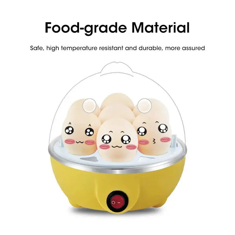 NOCCLILI Egg Cooker Automatic Power Off 7 Or More Eggs Capacity Multi Function Steamed Egg Custard Boiled Egg Machine