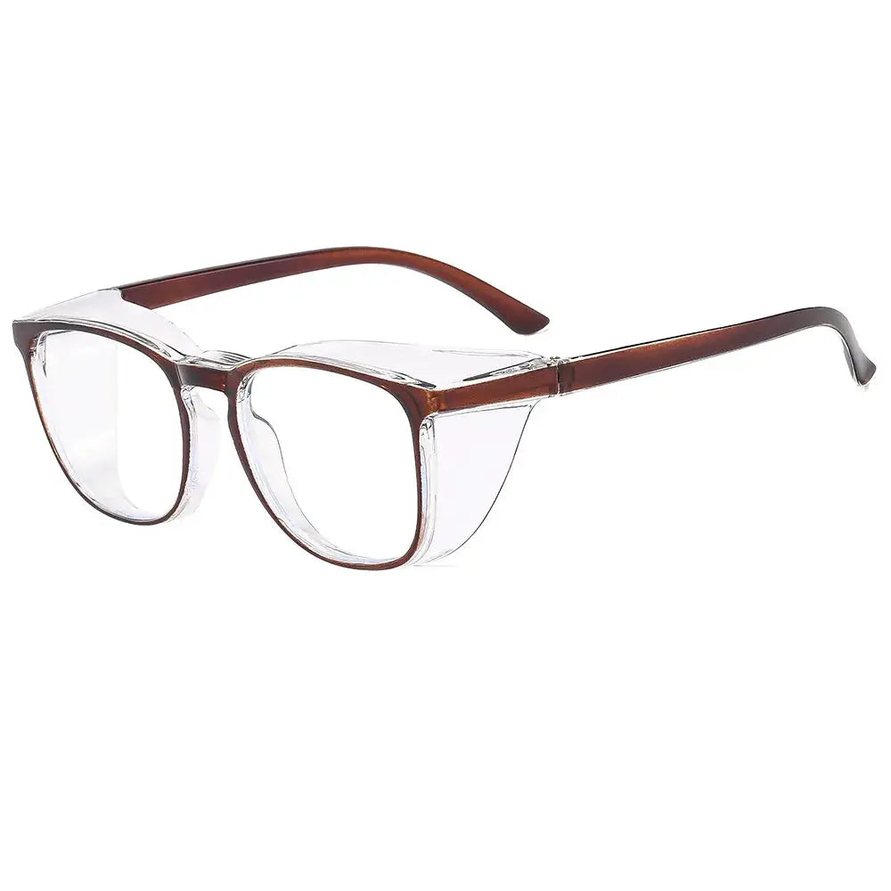 ClearView Safety Glasses With Anti Fog Blue Light Blocking Scratch Resistant Square Frame For Men And Women Nurses