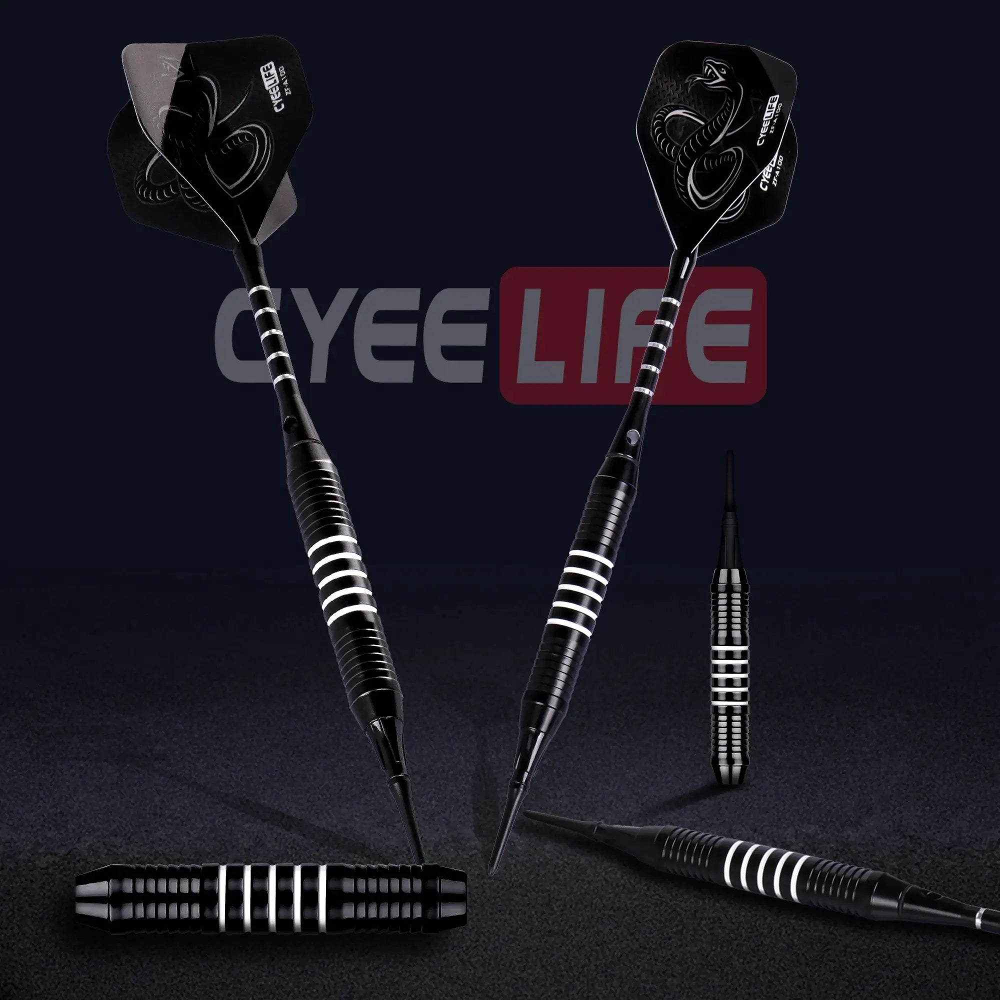 CyeeLife 18g Soft Tip Darts Set For Electronic Dartboards Professional Indoor Darts With Plastic Storage Box