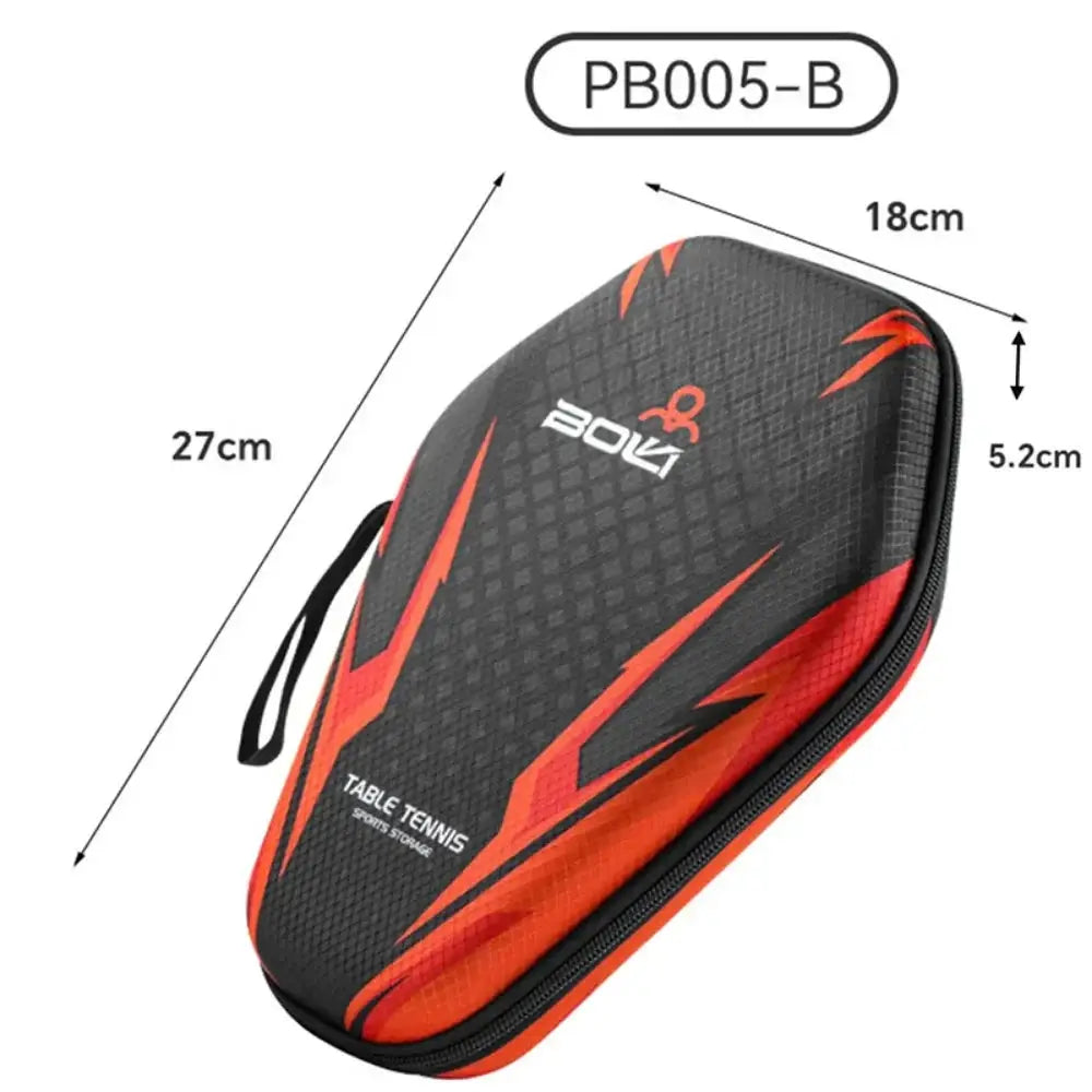 Table Tennis Racket Bag EVA Hard Shell Waterproof Dustproof Storage Case With Hand Strap