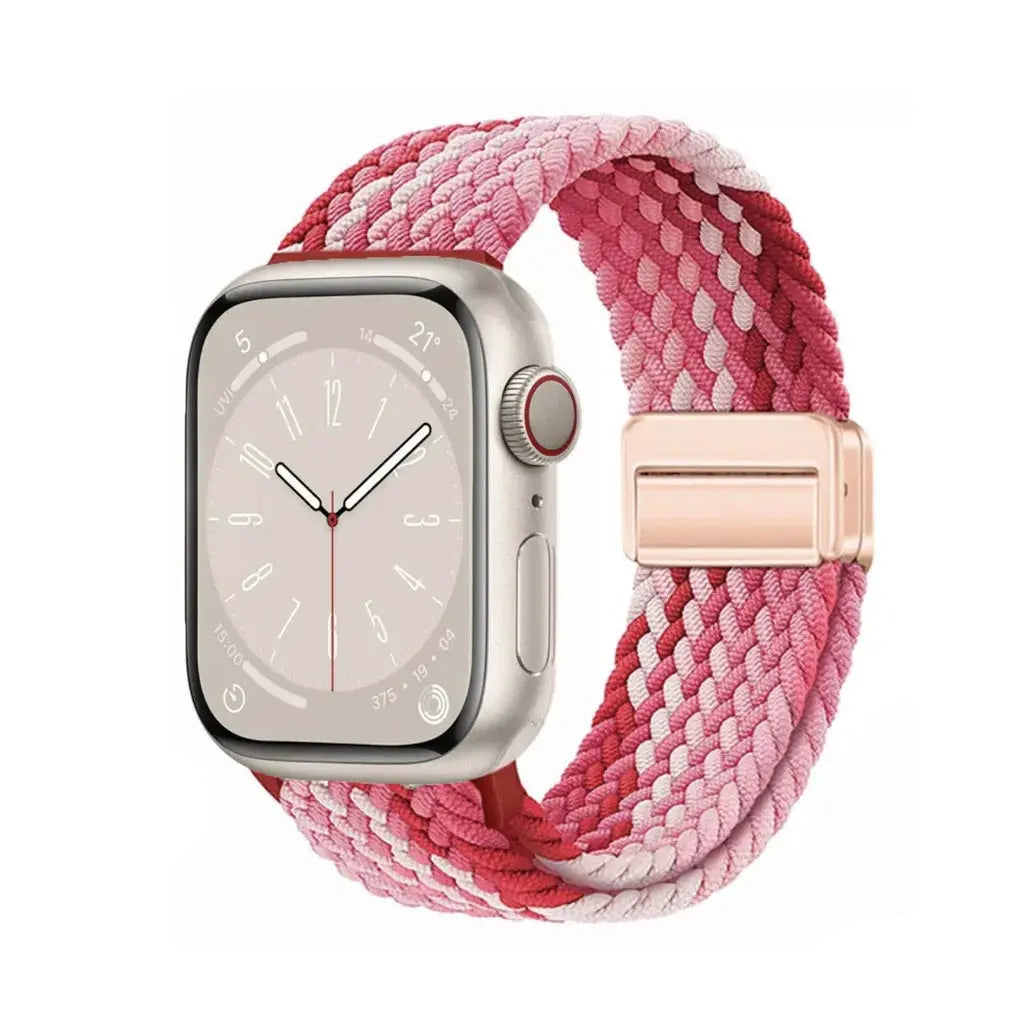 Nylon Braided Band Strap Compatible For Apple Watch S10 46mm 44mm 40mm 45mm 49mm 41mm 38mm iWatch series se 10 7 3 5 6 8 9 Ultra