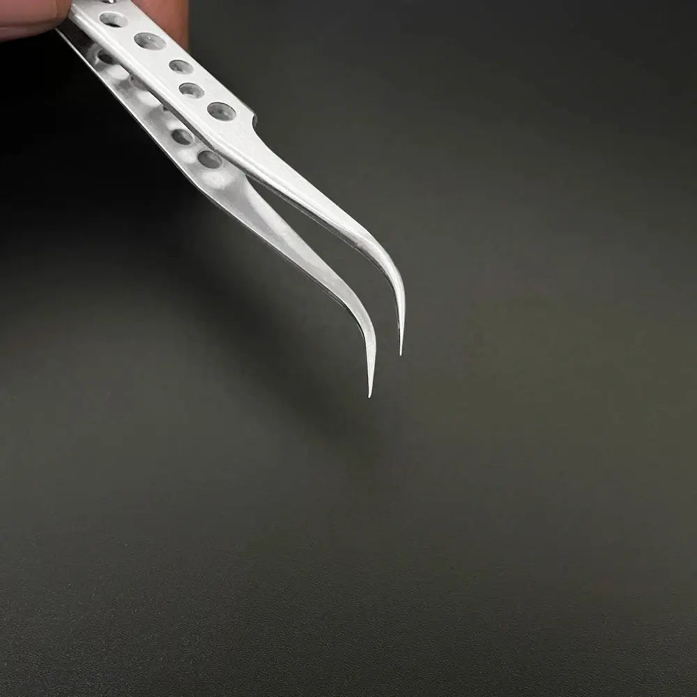 Lefavor Anti Static Electronics Tweezers Set Curved And Straight Tips Stainless Steel Precision Hand Tools Phone Repair