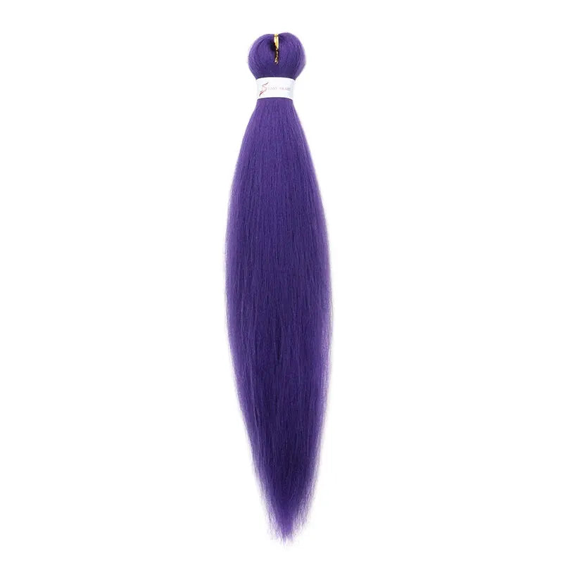WIGSIN 20-inch purple synthetic pre-stretched yaki EZ box braiding hair by Simples Market