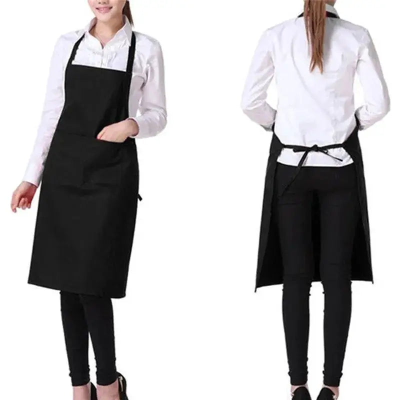 ChefGuard Adjustable Unisex Waterproof Polyester Cooking Apron With Pockets For Kitchen And Barbecue