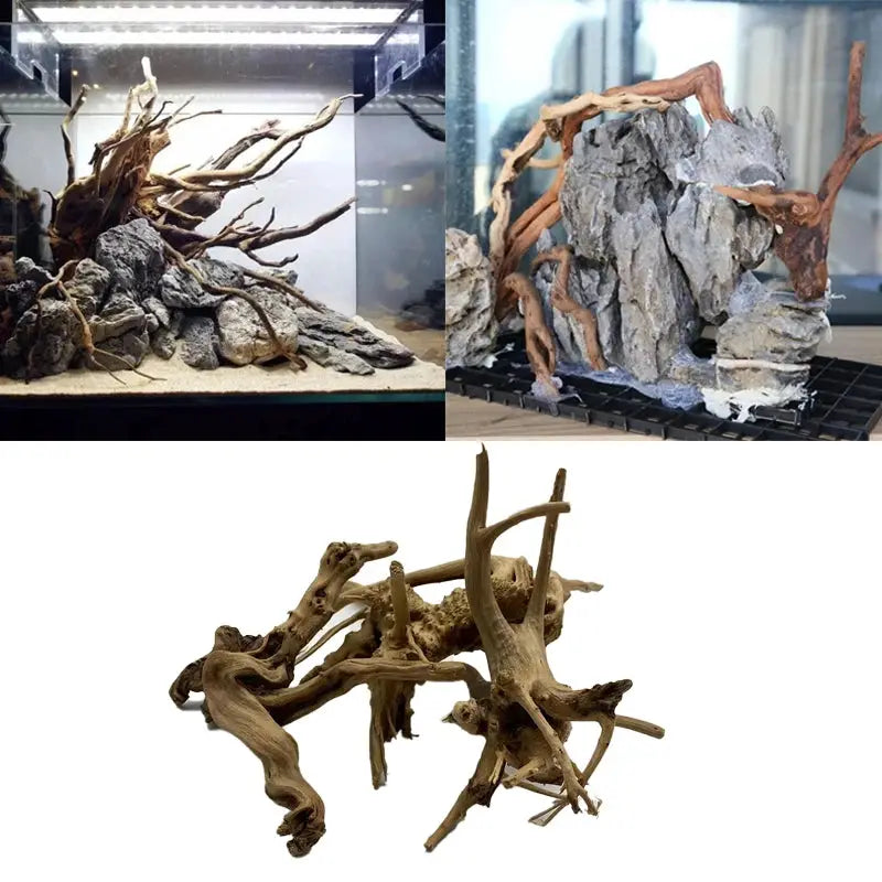 Natural Tree Trunk Driftwood Aquarium Decoration Wood Ornament For Fish Tanks And Aquatic Plants