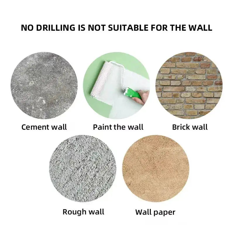 Wall-mount adhesive paper towel holder by Simples Market; for cement, painted, brick, rough walls and wallpaper.