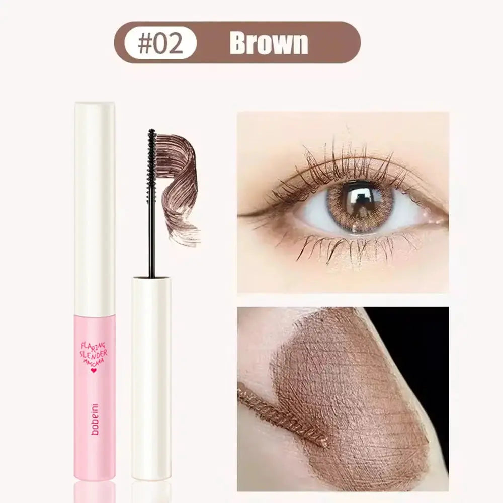 Silk Fiber Curling Mascara With Ultra Fine Brush For Precision Lengthening And Volumizing Waterproof Smudge Proof