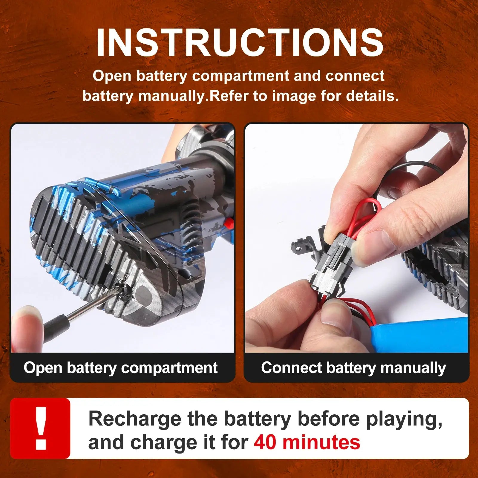 M416 Electric Ball Blaster Toy Gun High Speed Metallic Finish Rechargeable Outdoor Party Gift