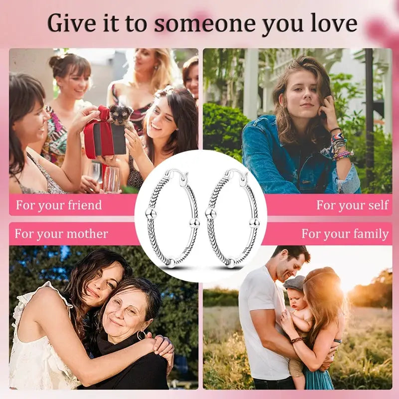 925 Sterling Silver Hoop Earrings Hypoallergenic Zirconia Hoops For Women Girls High Quality Fashion Jewelry
