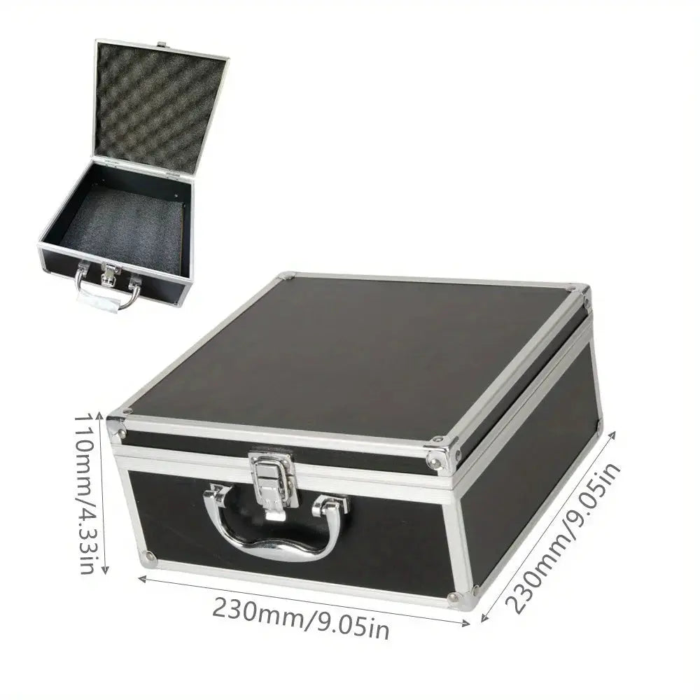 AluGuard Aluminum Storage Case Portable Organizer With Secure Metal Lock And Moisture Proof Seal