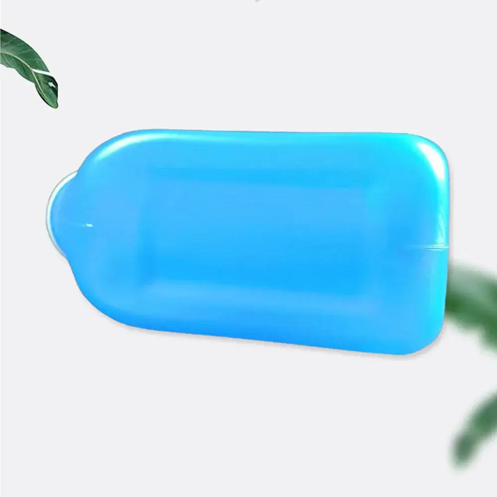 Blue 1200ml men's urinal bottle with lid, thick plastic.