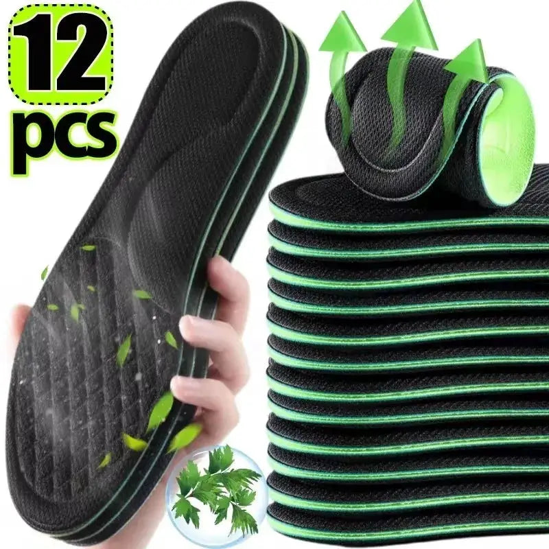 Soft Memory Foam Orthopedic Insoles Deodorizing Antibacterial For Shoes Sweat Absorption For Sports