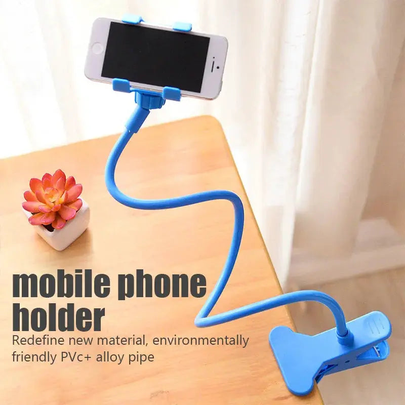 Universal Mobile Phone Holder With Flexible Gooseneck Clip For Bed Desktop Mounts And Hands Free Viewing