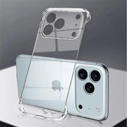 Frameless slim clear PC iPhone case, two-pack by Simples Market
