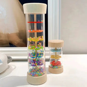 Wooden Rain Sound Tube Instrument Rain Maker And Hourglass Shaker Toy For Sensory Play And Hearing Enlightenment