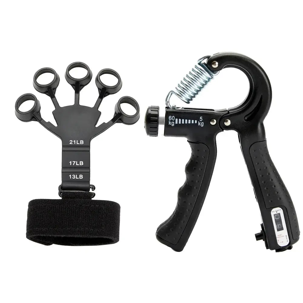 FlexGrip Adjustable Hand Gripper Kit 5 To 60 Kg For Strength Training Rehab And Versatile Grip Training