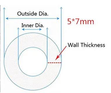 5 Meters Transparent Food Grade Silicone Tube Flexible Tubing for Aquarium Garden Use 2 4 6 8 10 12