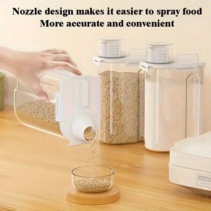 FreshLock 2.5L Moisture Proof Sealed Storage Container for Grains Nuts Flour Rice Keeps Food Fresh