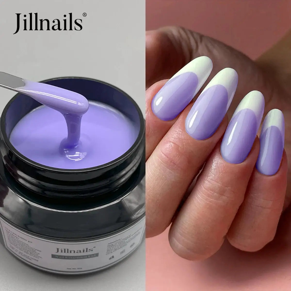 Jillnails 50g Self Leveling Medium Gel Milky Pink White Builder For Easy Shaping Without Running Into Cuticles