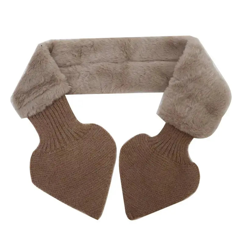 CosyWeave Cross Strap Knitted Neck Scarf Soft Imitation Cashmere For Autumn And Winter Fashion Accessory For Women