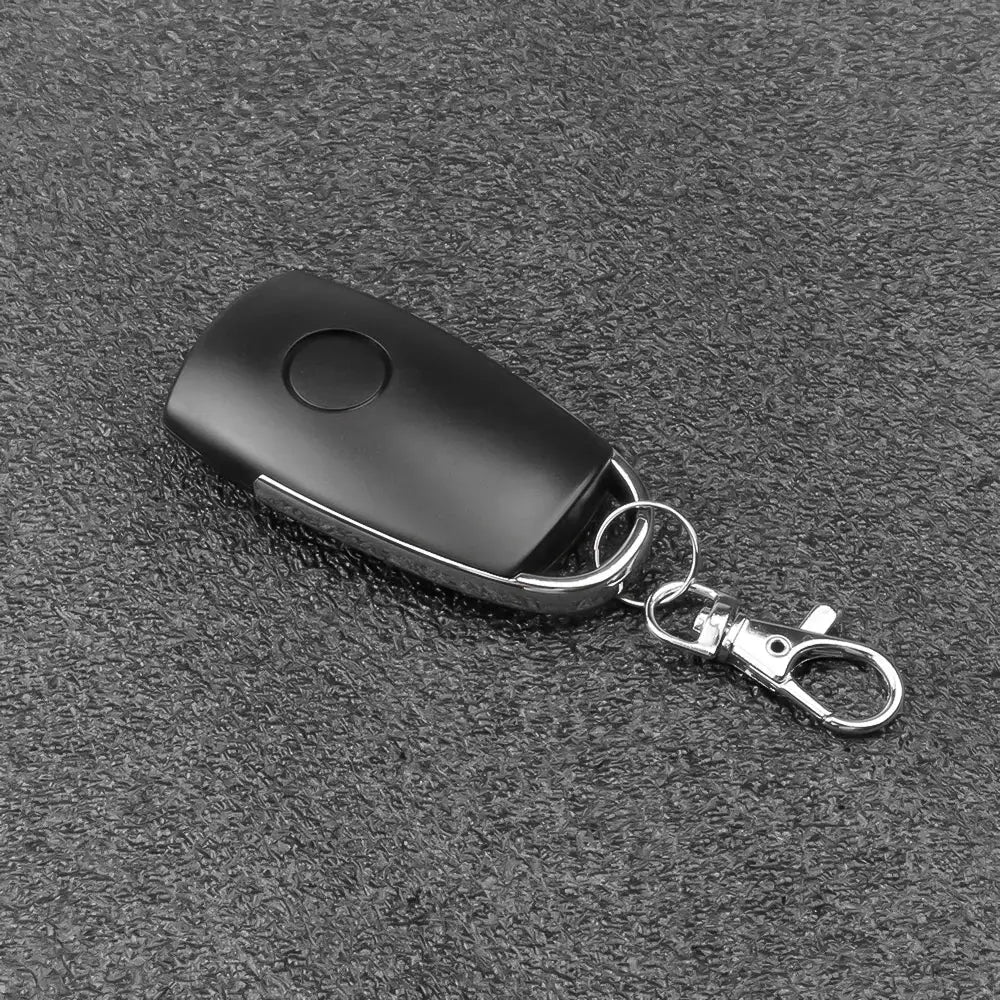 Simples Market black 433MHz wireless remote control key fob with metal key ring
