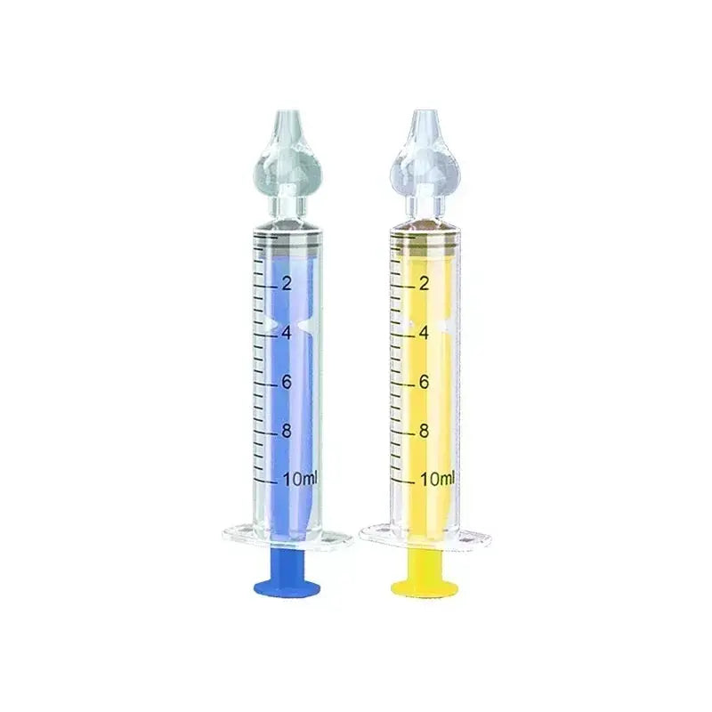 Dual Capacity 10Ml 20Ml Baby Nasal Aspirator Syringe Nose Cleaner Rhinitis Nasal Washer Irrigator Needle For Children
