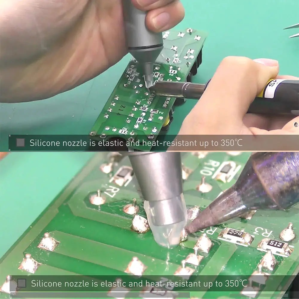 AnsiKi MJF D9 Solder Sucker Desoldering Pump Aluminum Alloy Manual Vacuum Suction Tool for PCB Repair