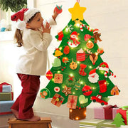 DIY Felt Christmas Tree Decoration Kit For Home Decor Xmas Navidad Noel 2025 Santa Claus Gift For Kids