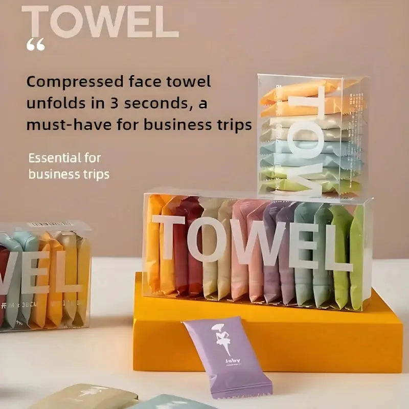 Valentine Gift For Him And Her Individually Wrapped Compressed Towels Soft Cotton Facial Towe lettes For Travel Hygienic