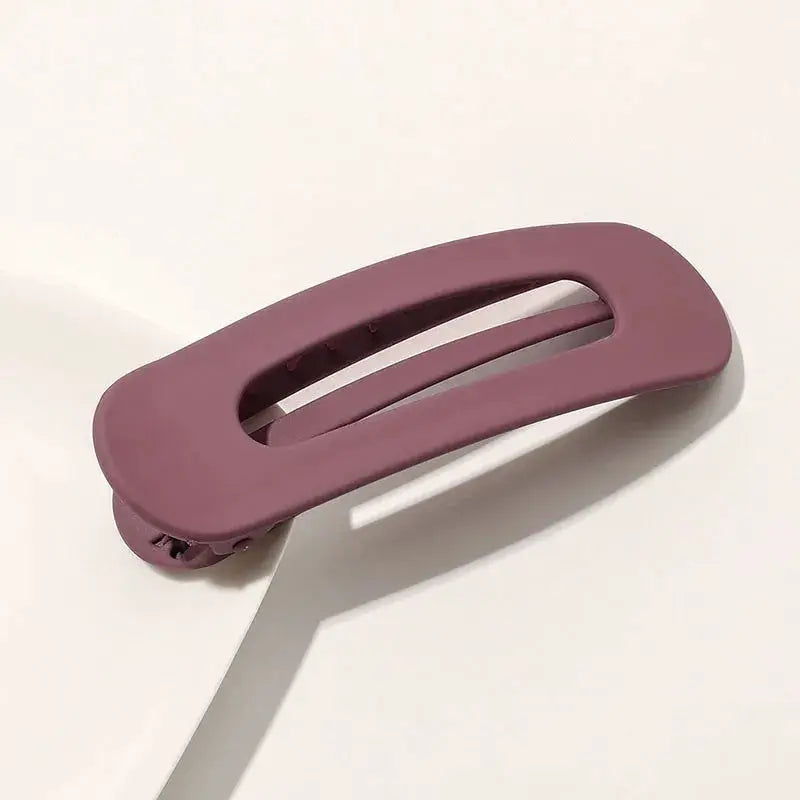 Korean Frosted Large Hair Clips Acrylic Barrette Non Slip Toothed Geometric Design For Women And Girls