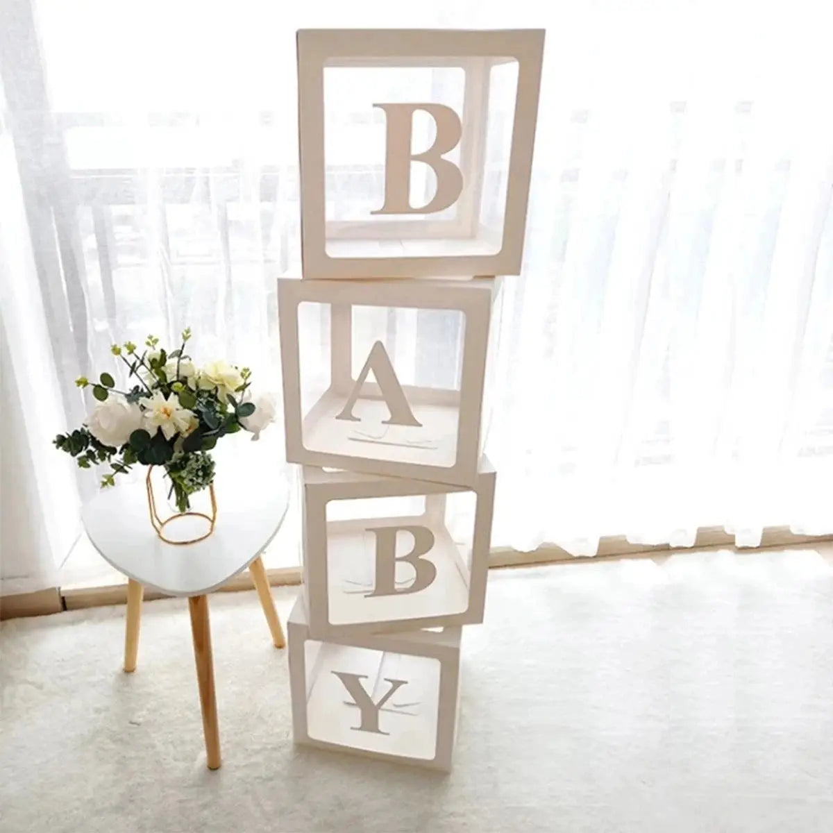 Baby Balloon Box For Baby Shower First Birthday Gender Reveal Boy Or Girl Kids Party Decoration