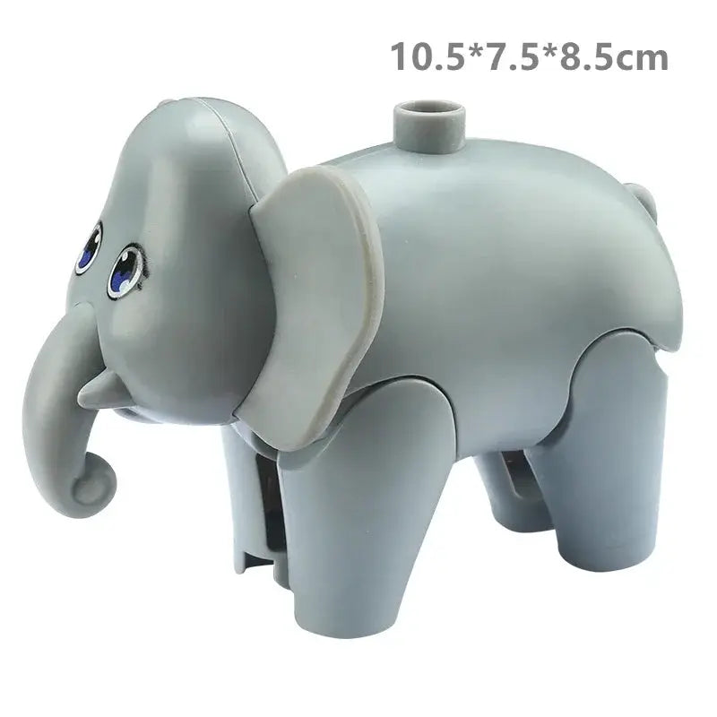 Big Building Blocks Zoo Animals Set Compatible Large Bricks For Kids Fun Assembly Toys Party Gift