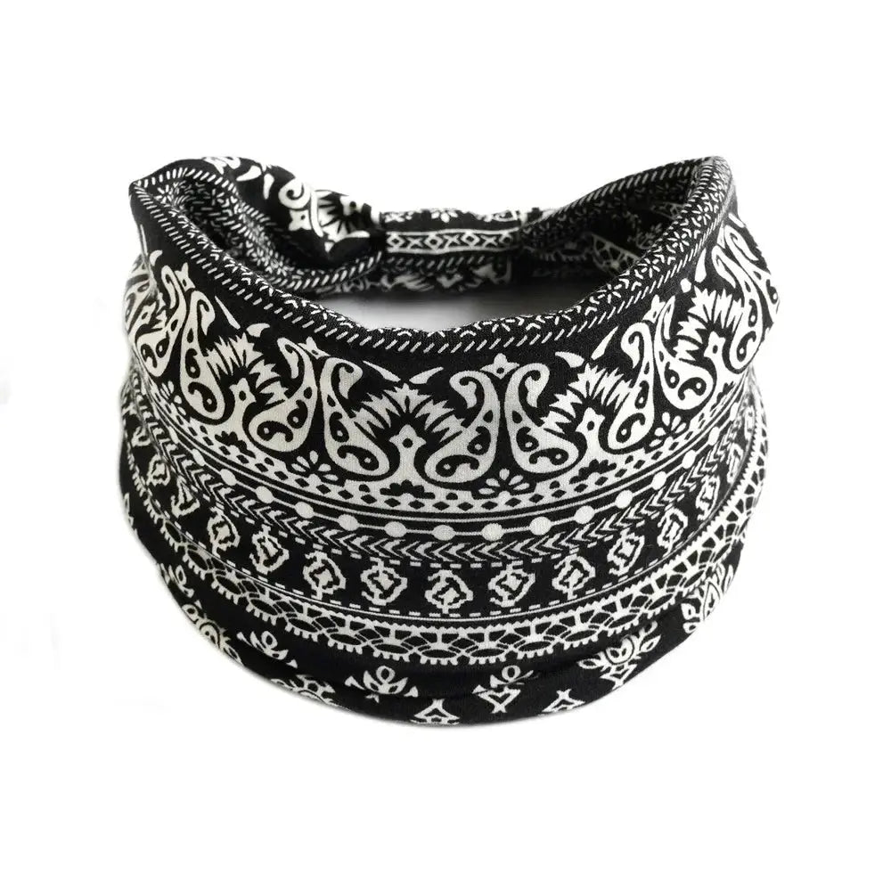 Zenora Wide Headband Non Slip Elastic Knot Hair Band For Yoga And Summer Sports Wear