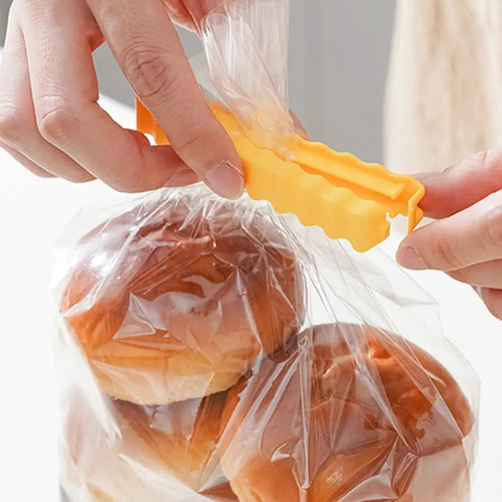 Multi Functional Food Sealing Clip Bag Clip Refrigerator Magnetic Sticker For Snacks Chips And Food Storage